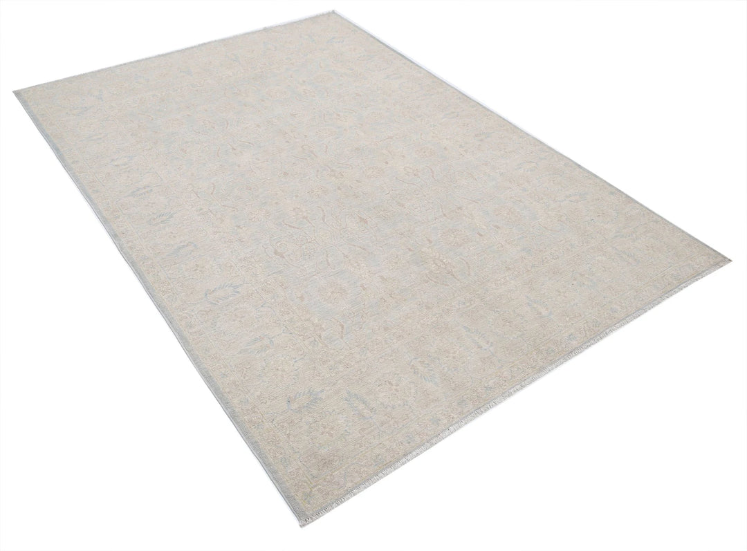 Afghan Serenity Rug 4' 10" x 6' 10" Hand-Knotted | No. AT78441