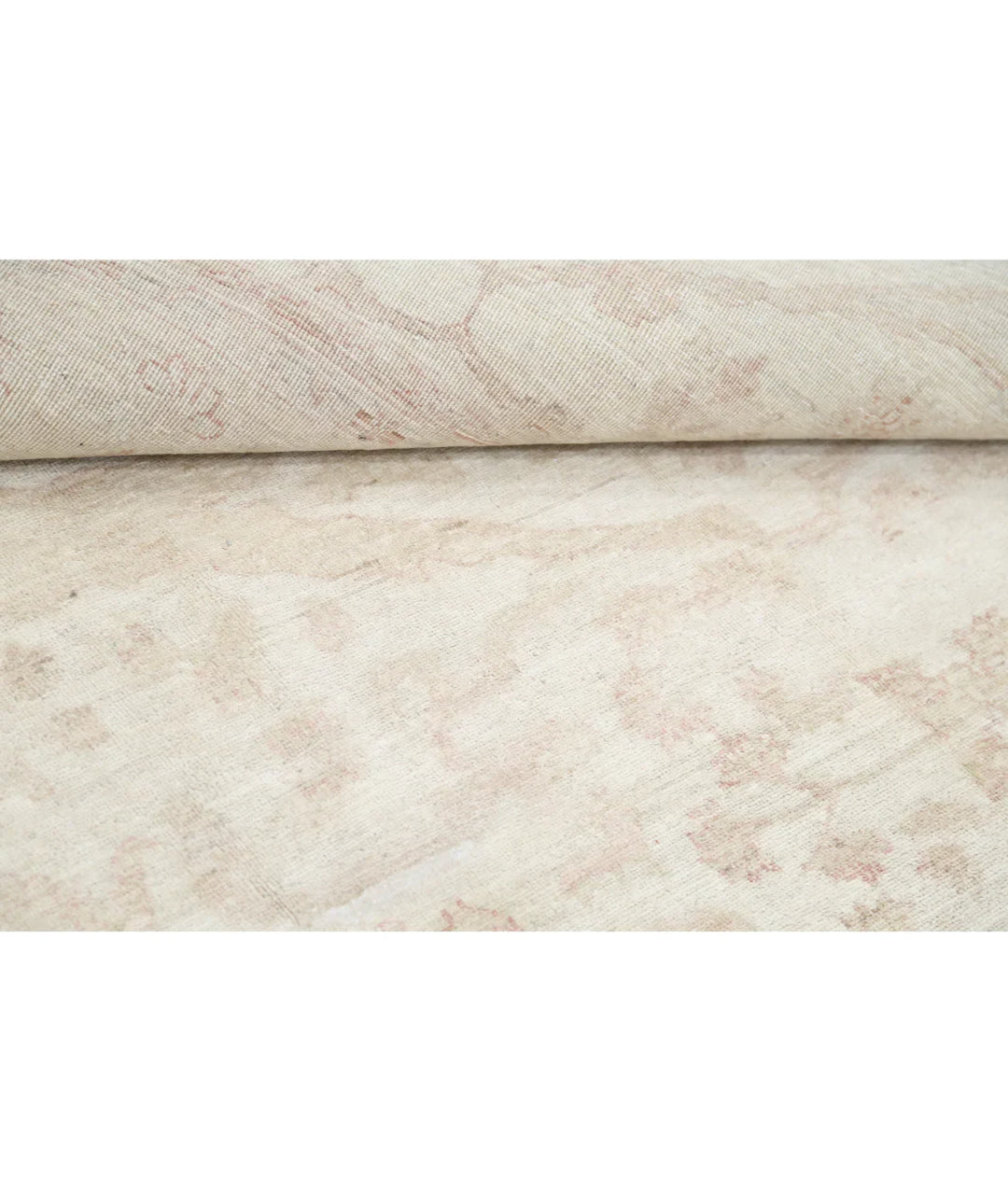 Beige Afghan Serenity Rug 9' 1" x 11' 11" Hand-Knotted | No. AT78500