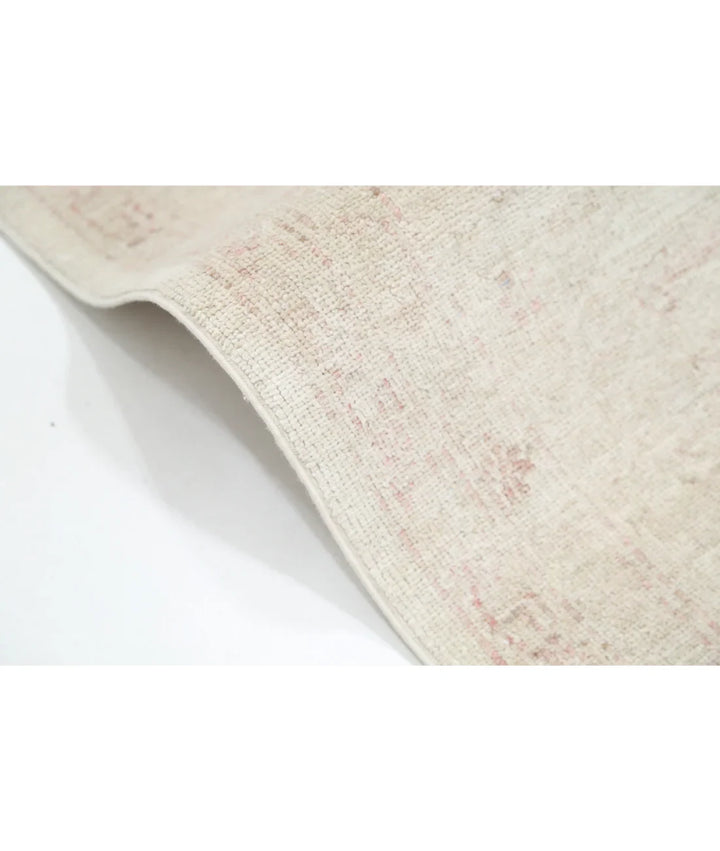 Beige Afghan Serenity Rug 9' 1" x 11' 11" Hand-Knotted | No. AT78500