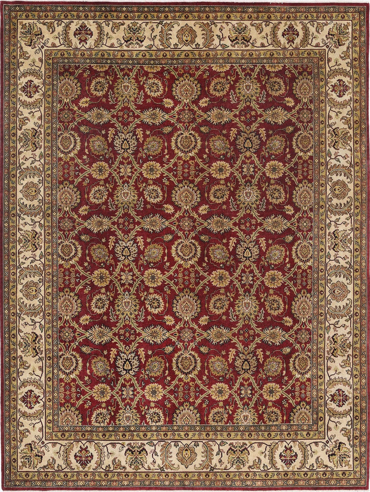 Indian Ziegler Rug 9' 0" x 11' 11" Hand-Knotted | No. AT78505
