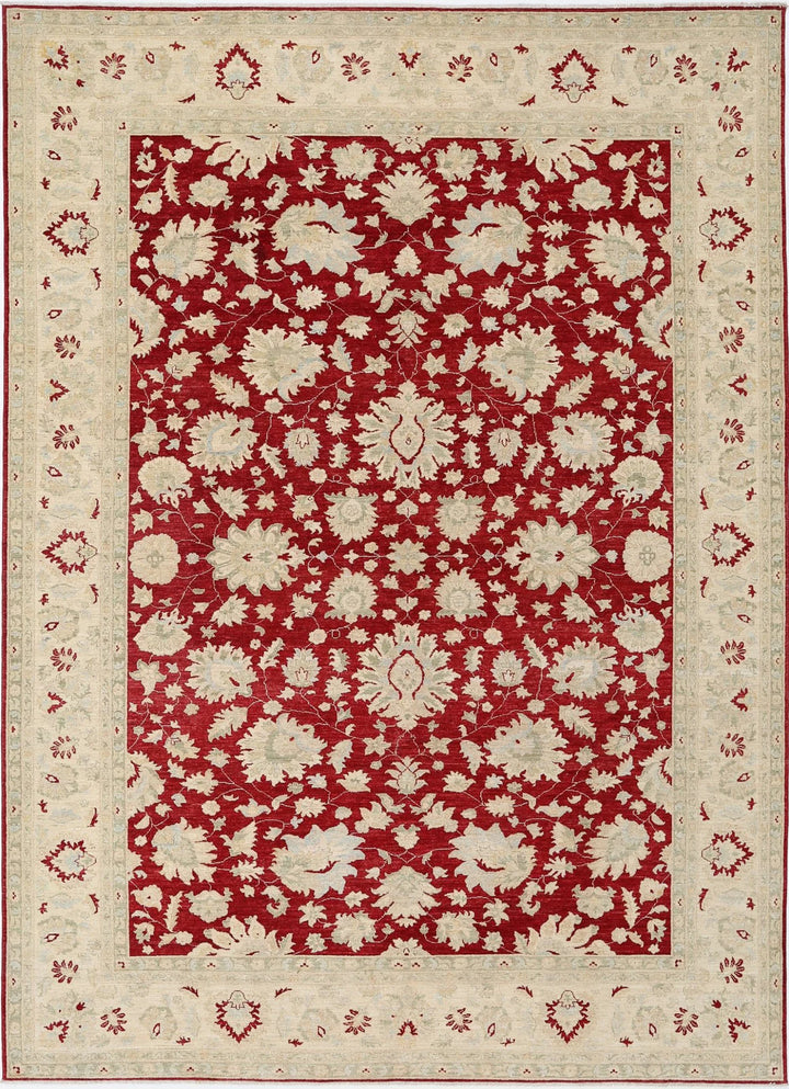 Afghan Ziegler Farhan Rug 9' 9" x 13' 4" Hand-Knotted | No. AT78524