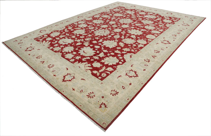 Afghan Ziegler Farhan Rug 9' 9" x 13' 4" Hand-Knotted | No. AT78524
