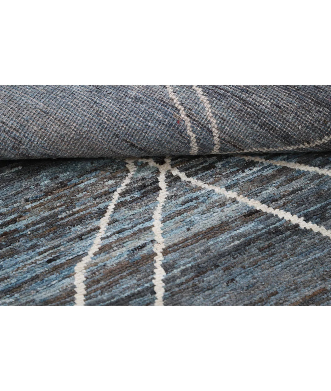 Grey Afghan Oriental Rug 5' 11" x 8' 9" Hand-Knotted | No. AT78576