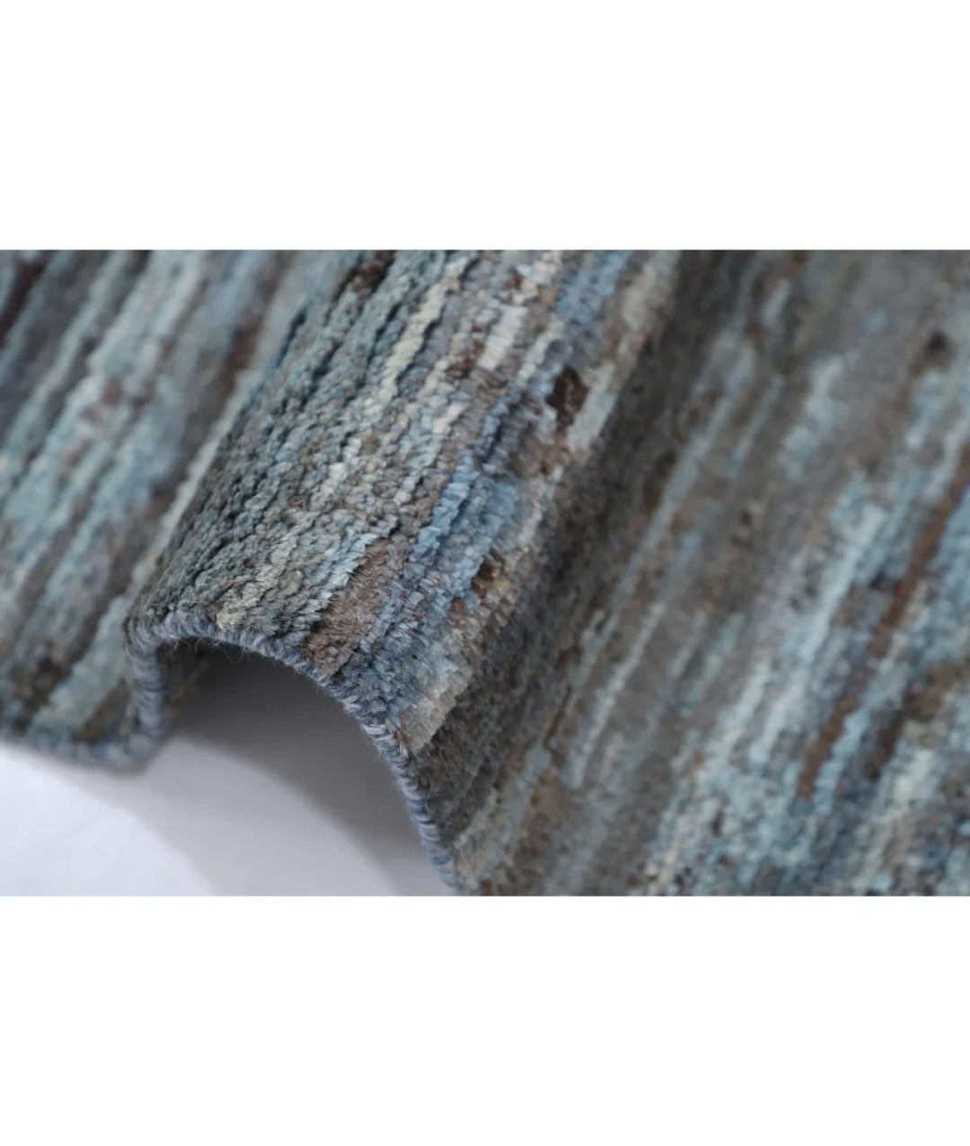 Grey Afghan Oriental Rug 5' 11" x 8' 9" Hand-Knotted | No. AT78576