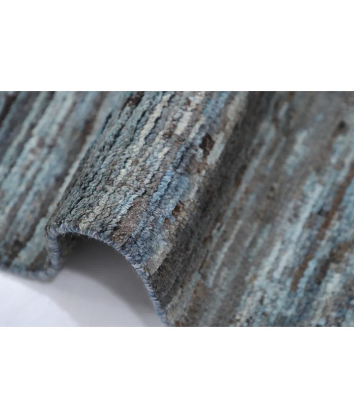 Grey Afghan Oriental Rug 5' 11" x 8' 9" Hand-Knotted | No. AT78576