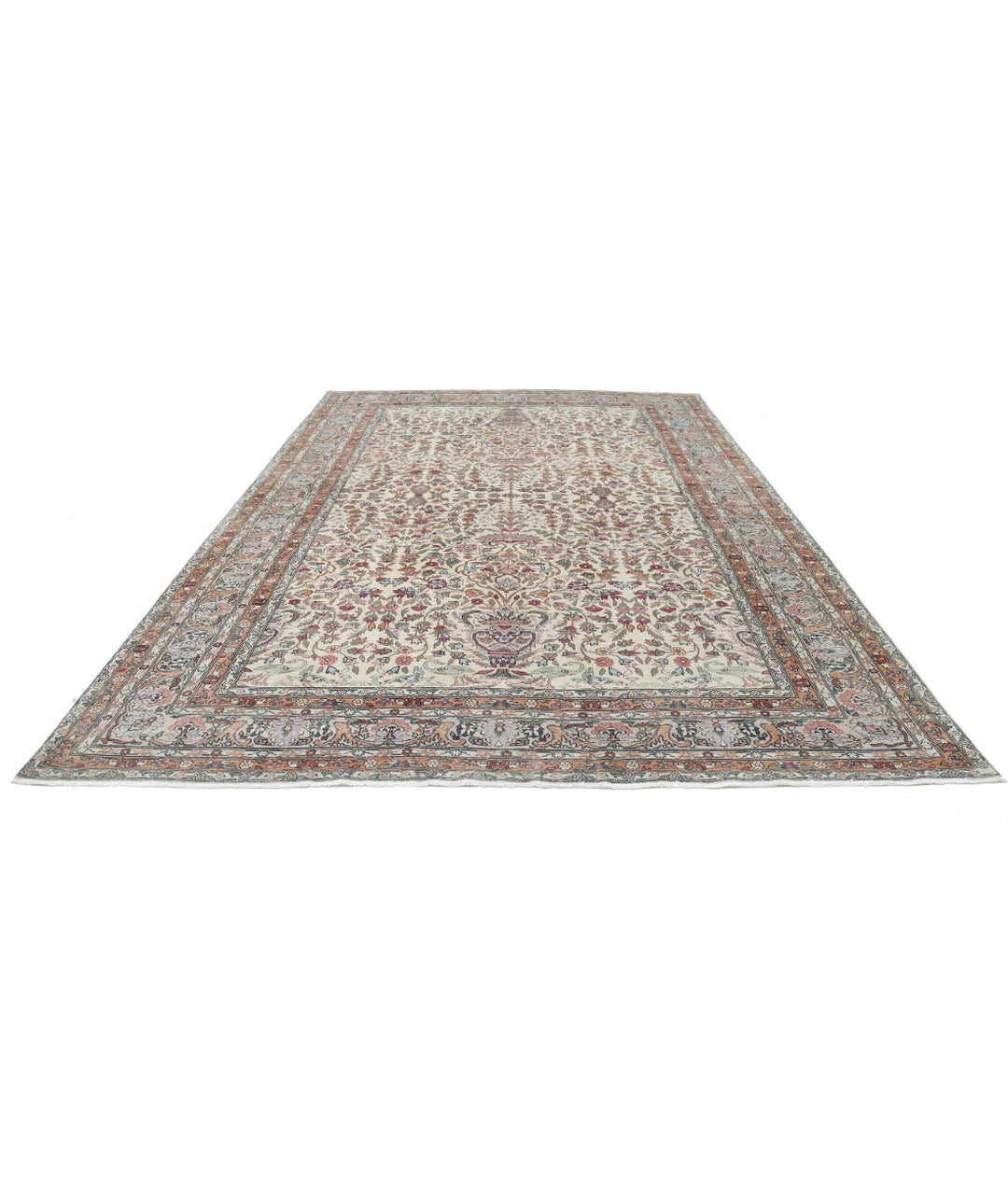 Turkish Vintage Rug 9' 1" x 13' 1" Hand-Knotted | No. AT78594