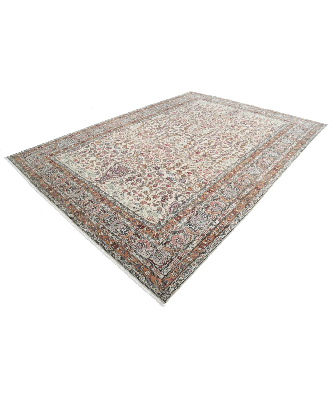 Turkish Vintage Rug 9' 1" x 13' 1" Hand-Knotted | No. AT78594