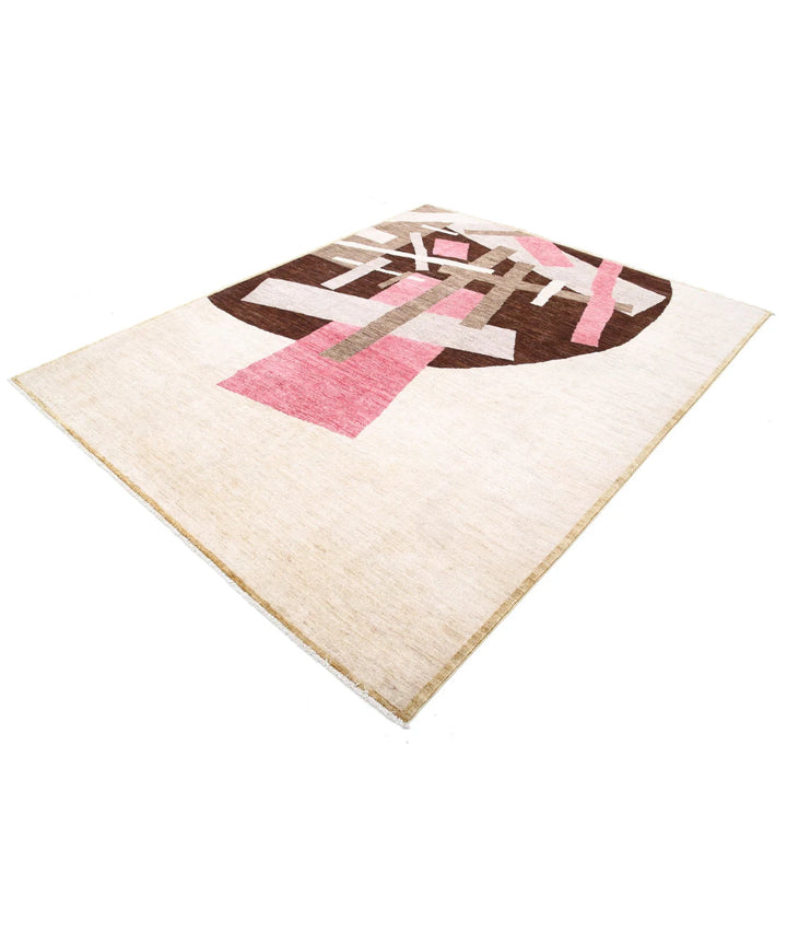 Afghan Modcar Rug 6' 4" x 8' 0" Hand-Knotted | No. AT78687