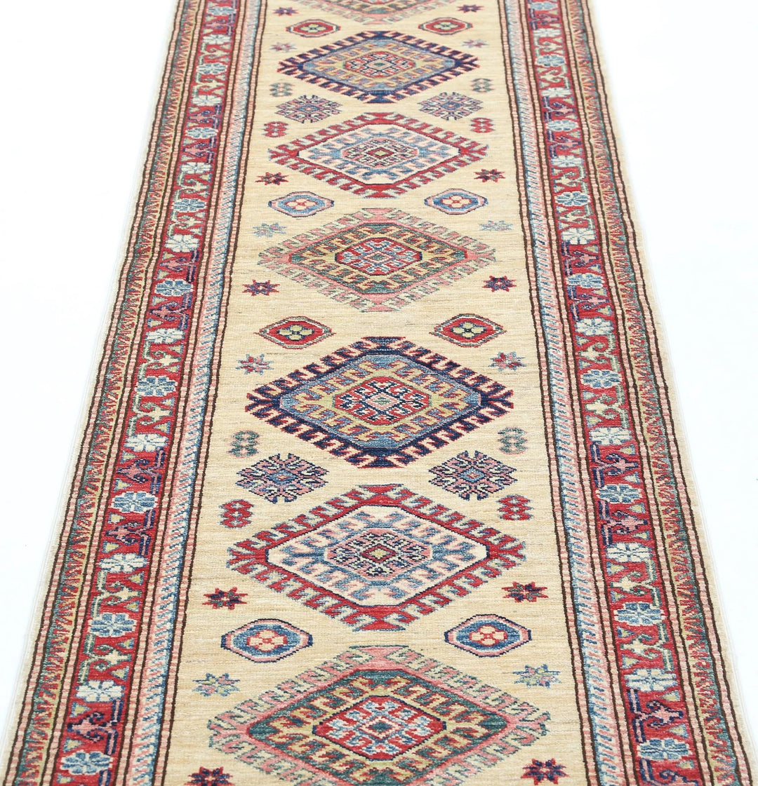 Afghan Royal Kazak Rug 2' 4" x 7' 5" Hand-Knotted | No. AT78757