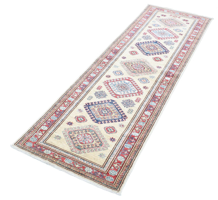 Afghan Royal Kazak Rug 2' 4" x 7' 5" Hand-Knotted | No. AT78757