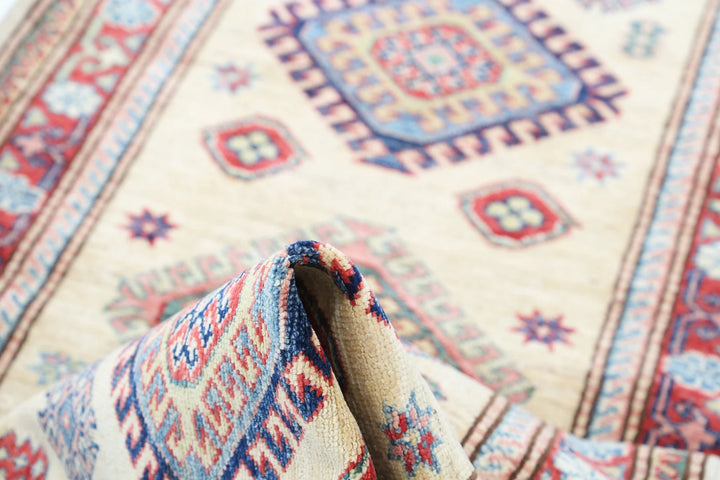 Afghan Royal Kazak Rug 2' 4" x 7' 5" Hand-Knotted | No. AT78757