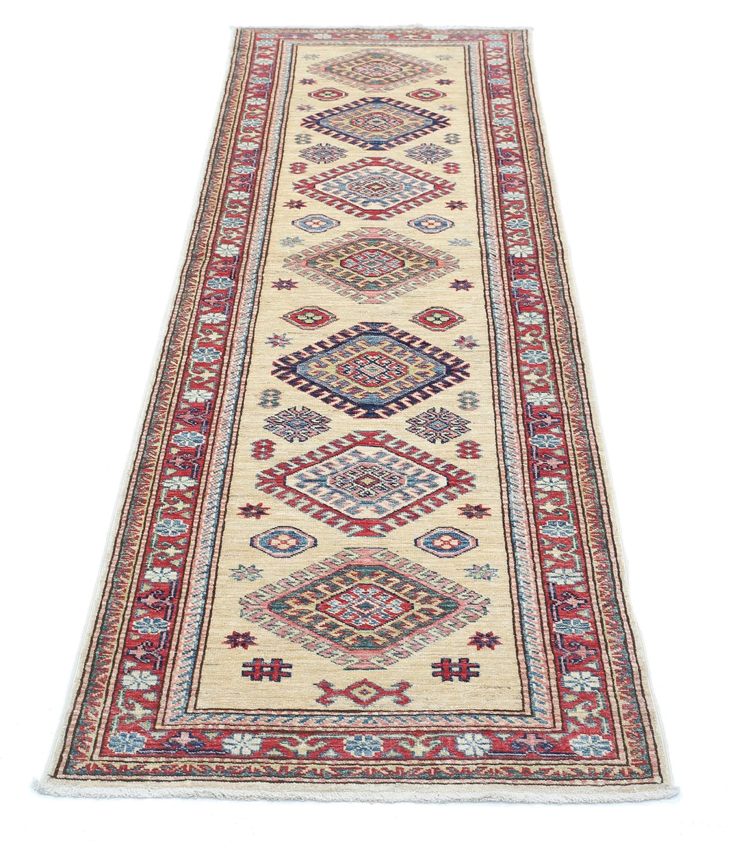 Afghan Royal Kazak Rug 2' 4" x 7' 5" Hand-Knotted | No. AT78757