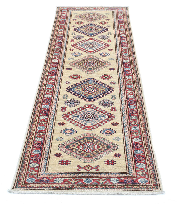 Afghan Royal Kazak Rug 2' 4" x 7' 5" Hand-Knotted | No. AT78757