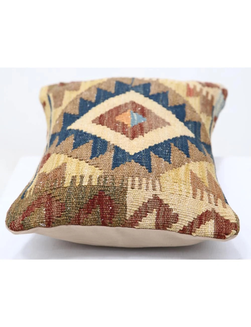 Multicolor Afghan Tribal Rug [X'X" x X'X"] Flat-Weave detail