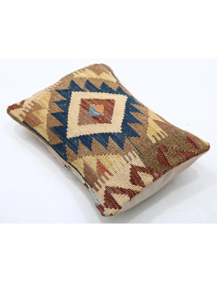 Multicolor Afghan Tribal Rug [X'X" x X'X"] Flat-Weave view