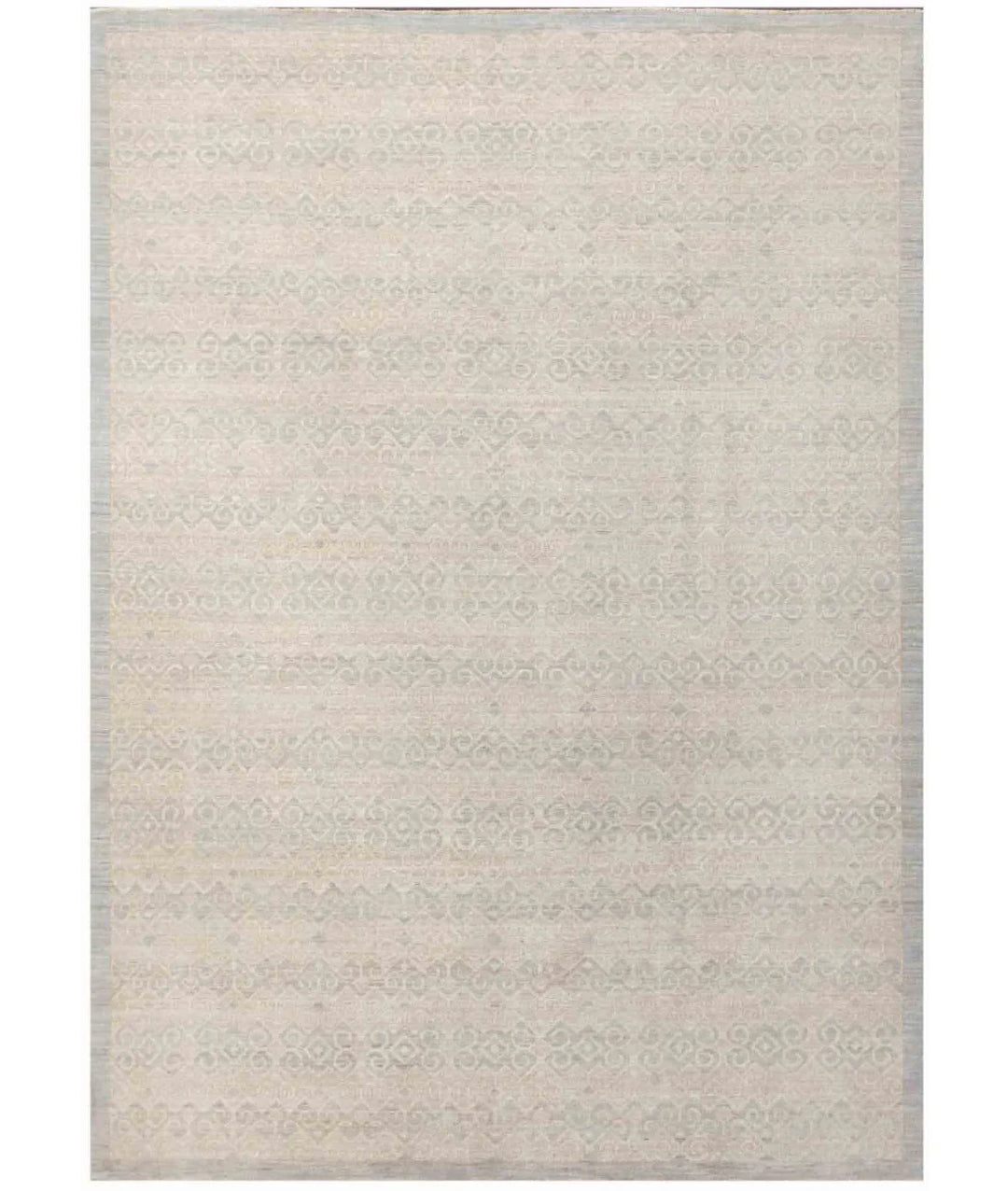 Grey Afghan Oriental Rug 8' 6" x 10' 1" Hand-Knotted | No. AT78936