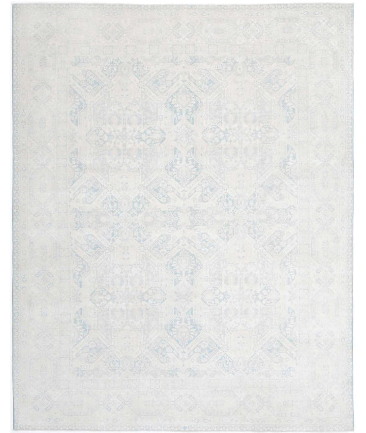Teal Afghan Ariana Rug 7' 11" x 9' 11" Hand-Knotted | No. AT789669