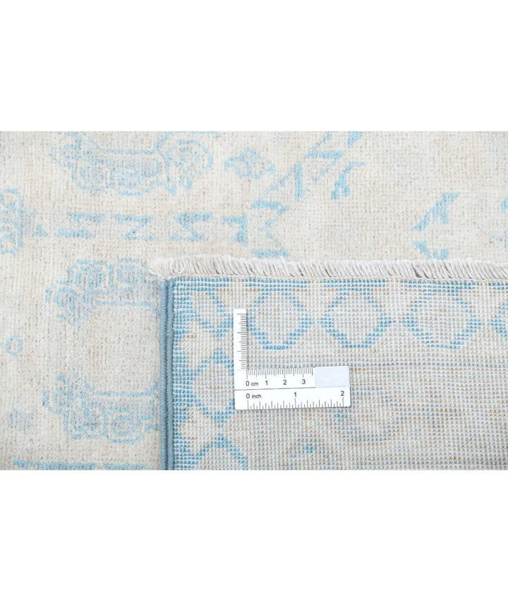 Teal Afghan Ariana Rug 7' 11" x 9' 11" Hand-Knotted | No. AT789669