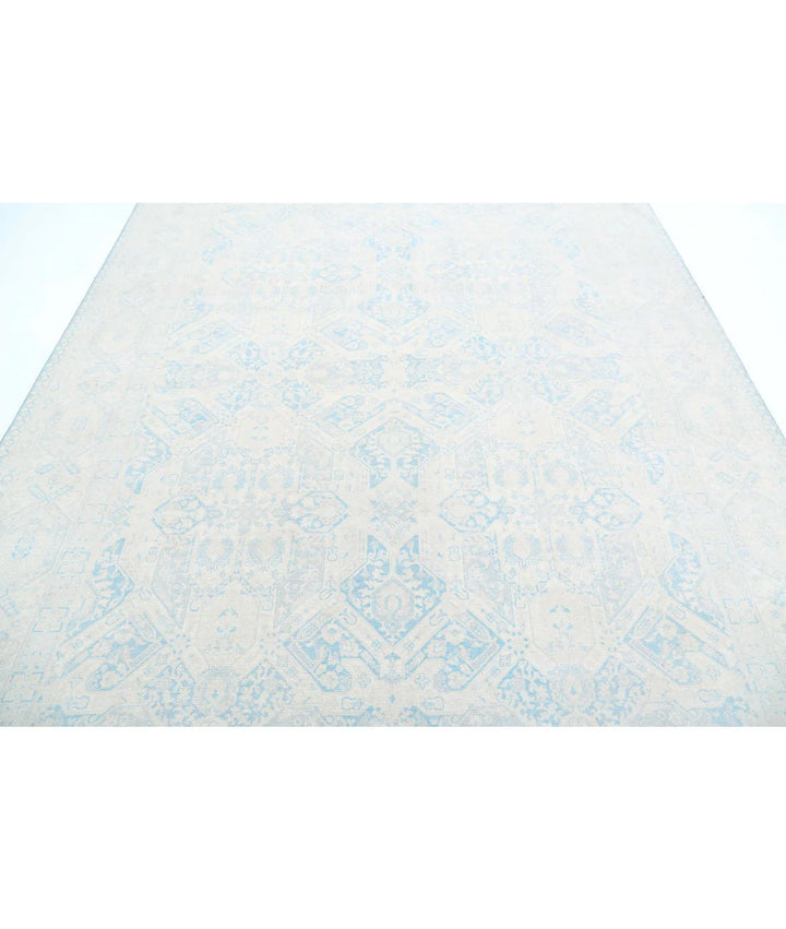 Teal Afghan Ariana Rug 7' 11" x 9' 11" Hand-Knotted | No. AT789669