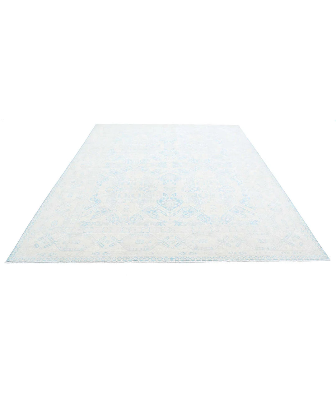 Teal Afghan Ariana Rug 7' 11" x 9' 11" Hand-Knotted | No. AT789669