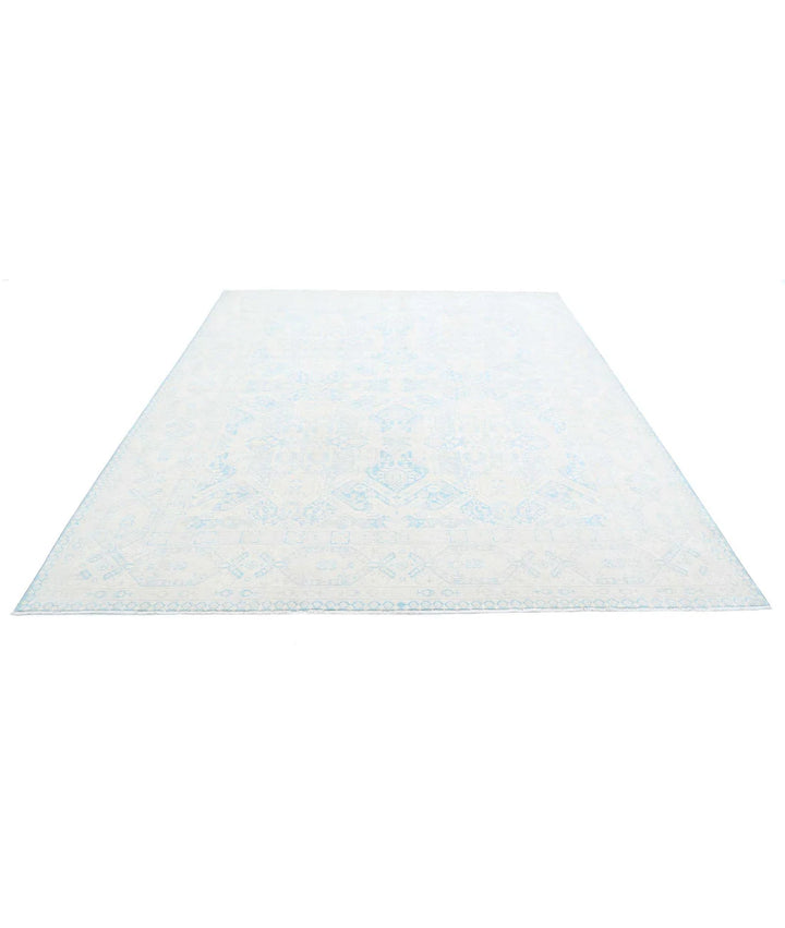 Teal Afghan Ariana Rug 7' 11" x 9' 11" Hand-Knotted | No. AT789669
