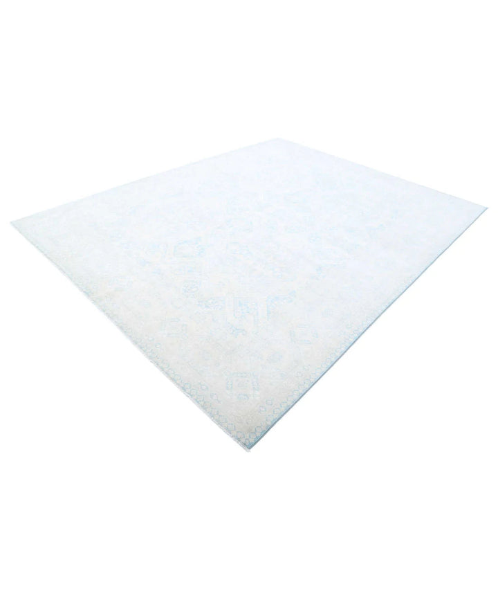 Teal Afghan Ariana Rug 7' 11" x 9' 11" Hand-Knotted | No. AT789669