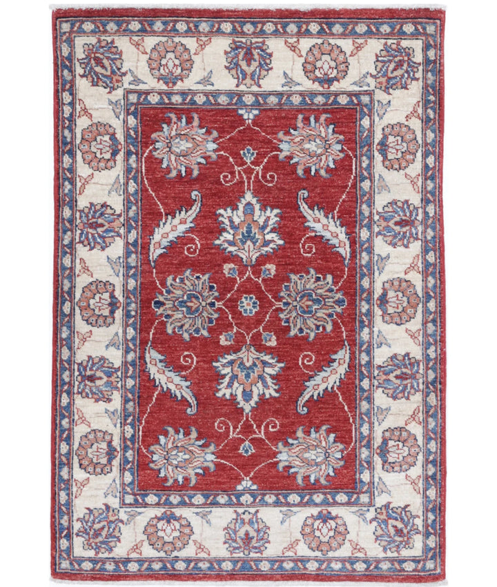 Afghan Ziegler Rug 2' 8" x 3' 10" Hand-Knotted | No. AT78969