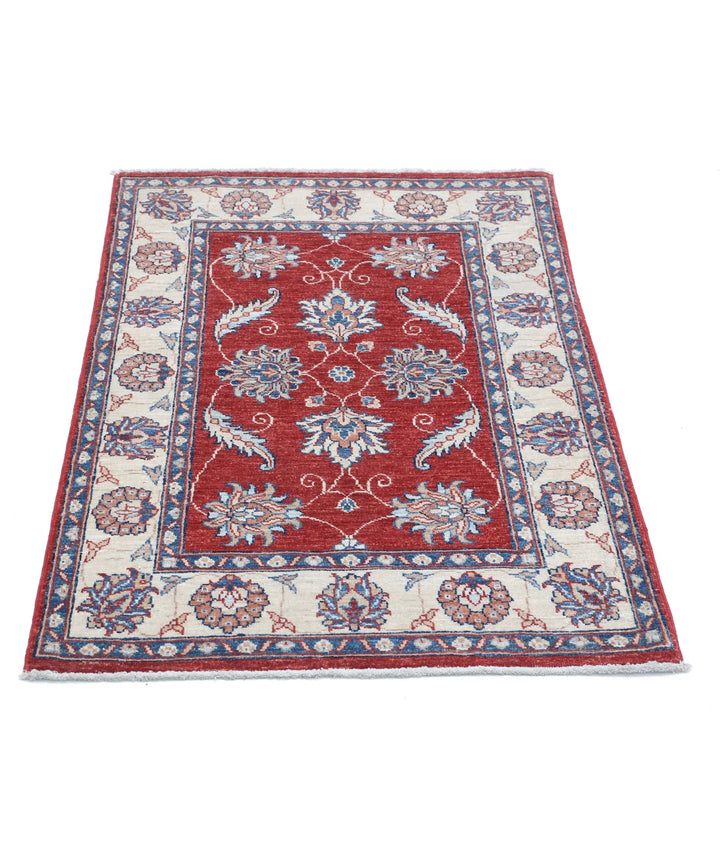 Afghan Ziegler Rug 2' 8" x 3' 10" Hand-Knotted | No. AT78969