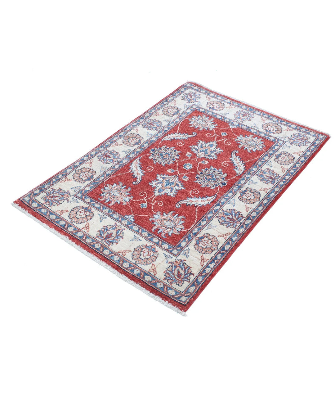 Afghan Ziegler Rug 2' 8" x 3' 10" Hand-Knotted | No. AT78969