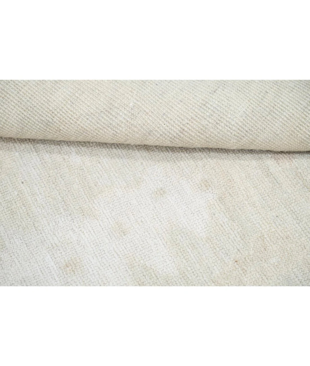 Ivory Afghan Oushak Rug 10' 2" x 13' 8" Hand-Knotted | No. AT78972