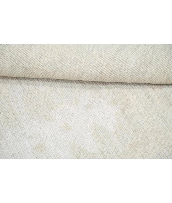 Ivory Afghan Oushak Rug 10' 2" x 13' 8" Hand-Knotted | No. AT78972
