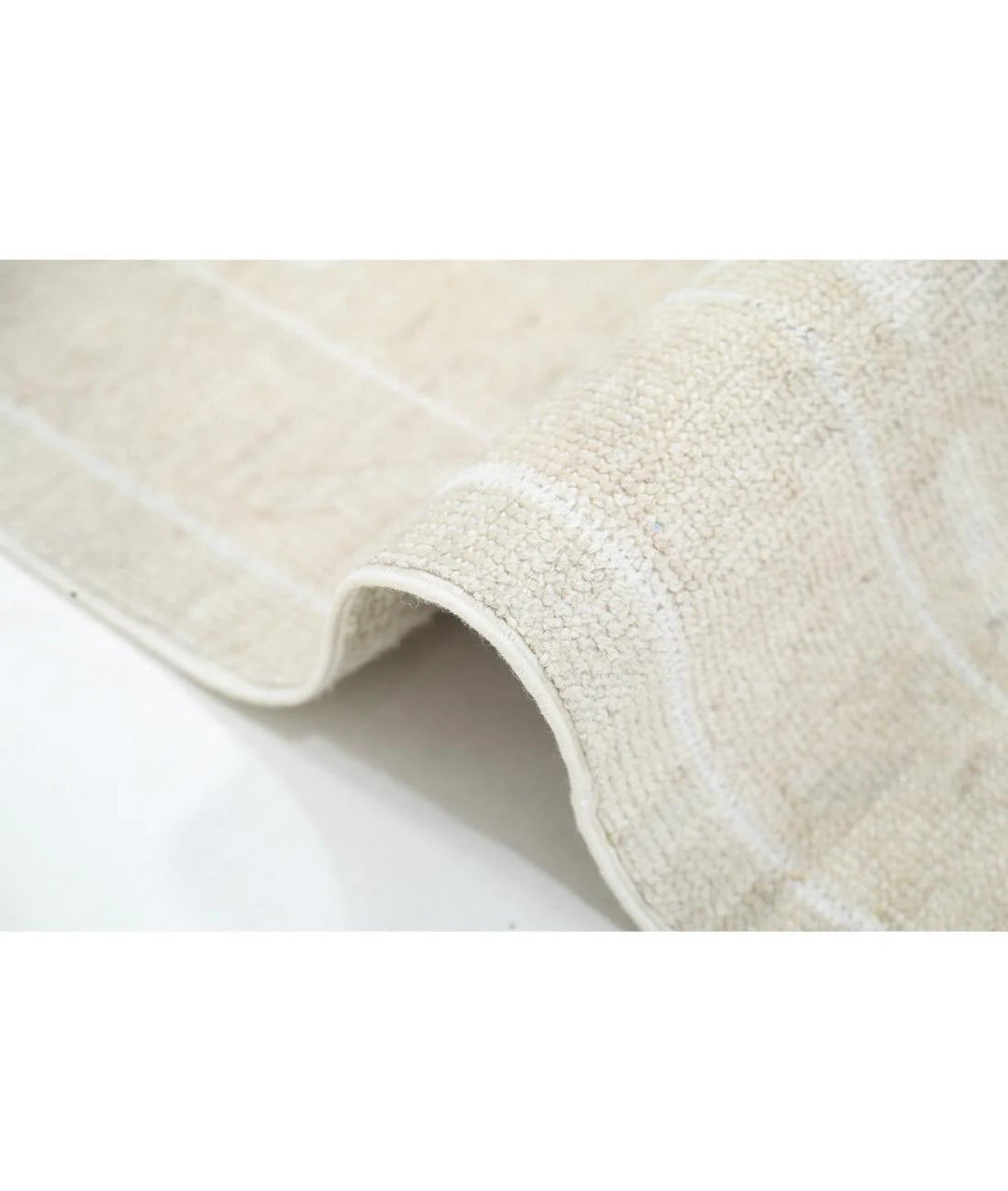 Ivory Afghan Oushak Rug 10' 2" x 13' 8" Hand-Knotted | No. AT78972
