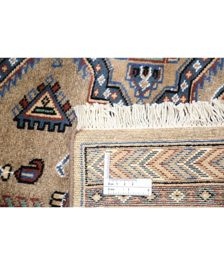 Pakistani Bokhara Rug 4' 6" x 6' 9" Hand-Knotted | No. AT78973