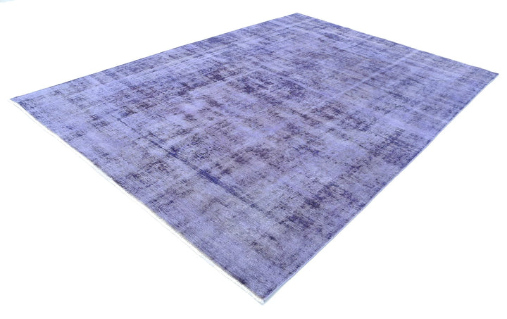 Purple Persian Overdye Rug 7' 9" x 11' 2" Hand-Knotted | No. AT79005