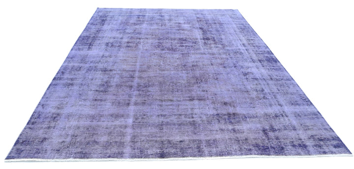 Purple Persian Overdye Rug 7' 9" x 11' 2" Hand-Knotted | No. AT79005