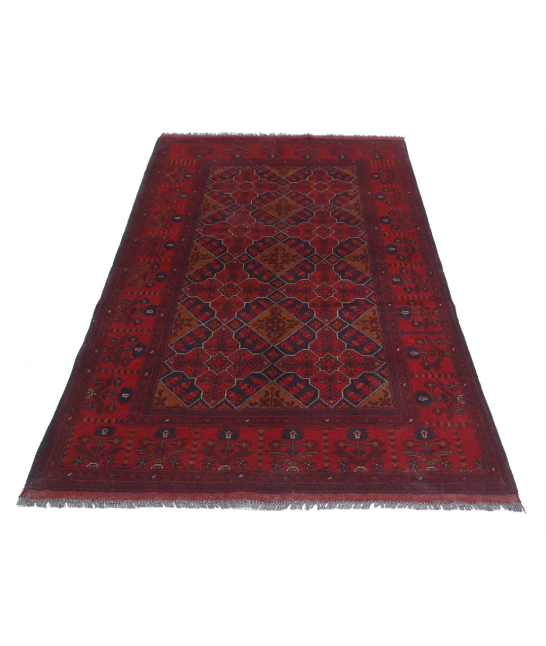 Afghan Khal Muhammadi Rug 4' 0" x 6' 4" Hand-Knotted | No. AT79010