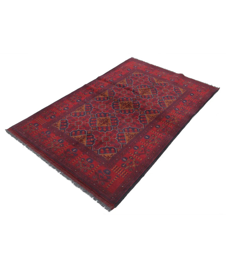 Afghan Khal Muhammadi Rug 4' 0" x 6' 4" Hand-Knotted | No. AT79010