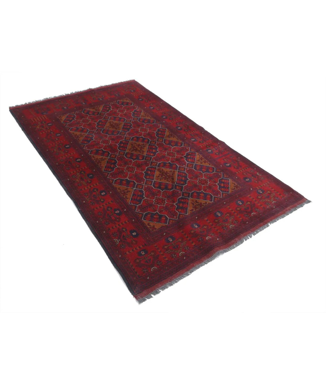 Afghan Khal Muhammadi Rug 4' 0" x 6' 4" Hand-Knotted | No. AT79010