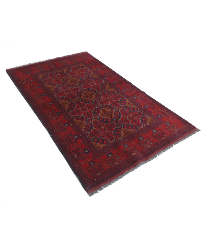 Afghan Khal Muhammadi Rug 4' 0" x 6' 4" Hand-Knotted | No. AT79010