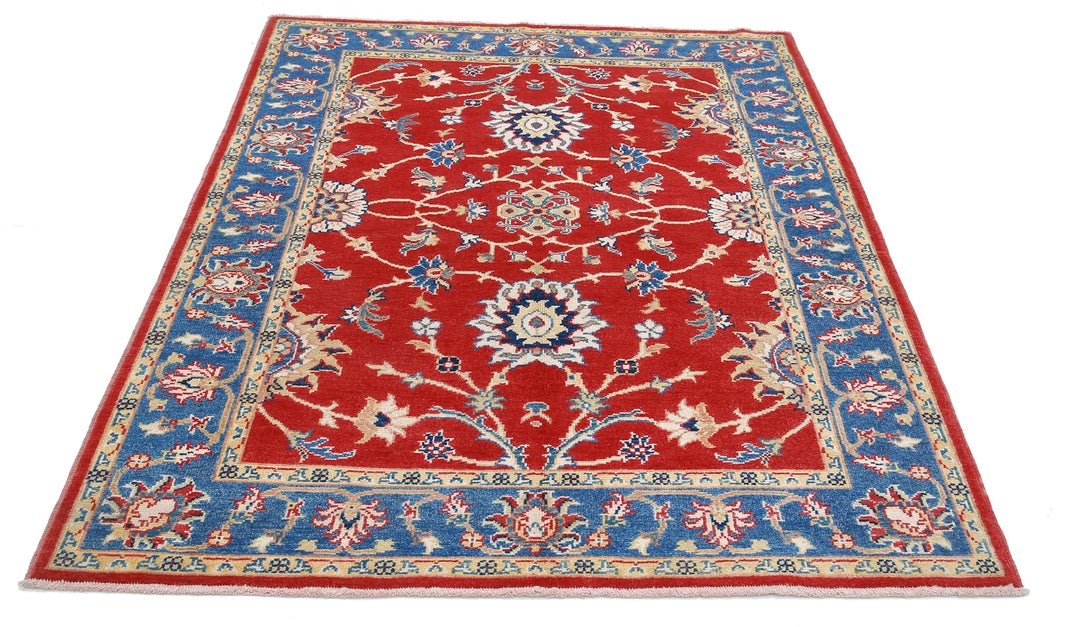 Afghan Ziegler Farhan Gul Rug 5' 1" x 6' 6" Hand-Knotted | No. AT79133