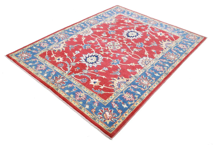 Afghan Ziegler Farhan Gul Rug 5' 1" x 6' 6" Hand-Knotted | No. AT79133