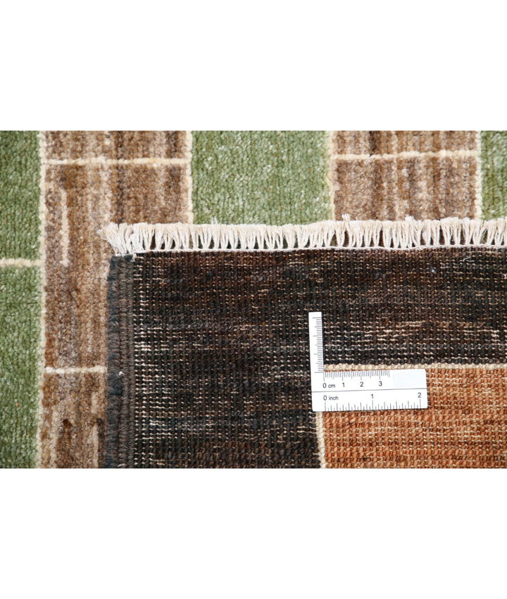 Afghan Modcar Rug 6' 8" x 9' 4" Hand-Knotted | No. AT79166