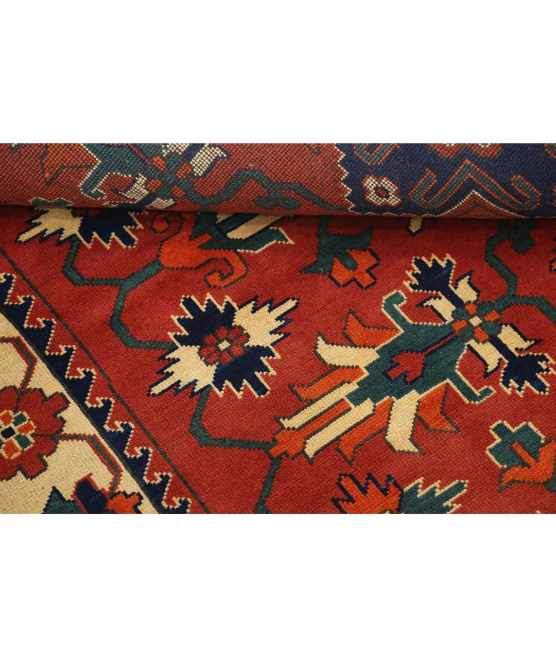 Afghan Karghai Rug 4' 10" x 6' 3" Hand-Knotted | No. AT79174