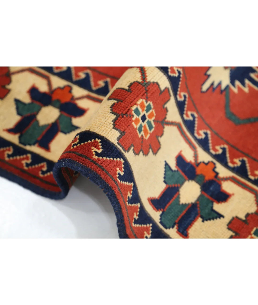Afghan Karghai Rug 4' 10" x 6' 3" Hand-Knotted | No. AT79174