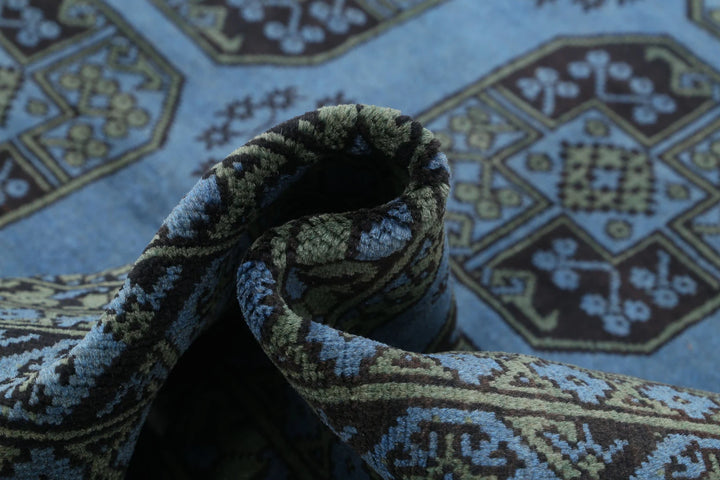Afghan Revival Rug 6' 8" x 9' 4" Hand-Knotted | No. AT79183