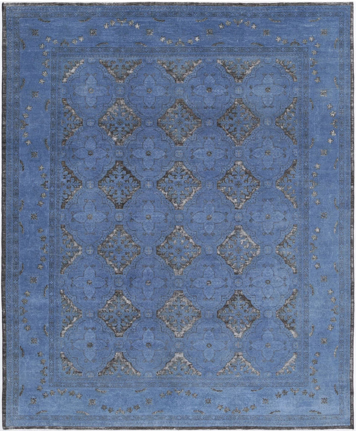 Afghan Oriental Rug 8' 1" x 9' 9" Hand-Knotted | No. AT79278