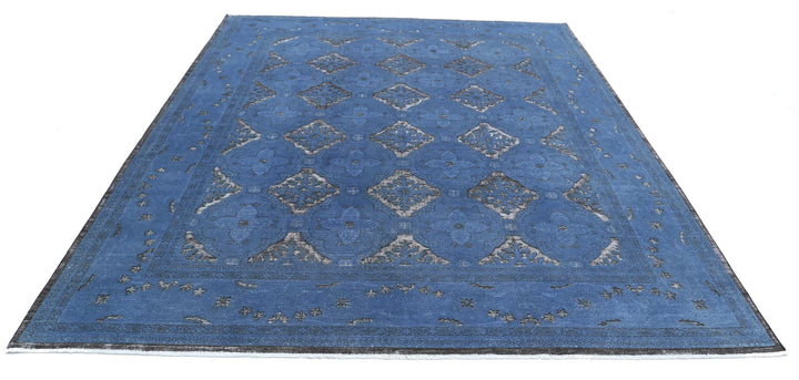 Afghan Oriental Rug 8' 1" x 9' 9" Hand-Knotted | No. AT79278