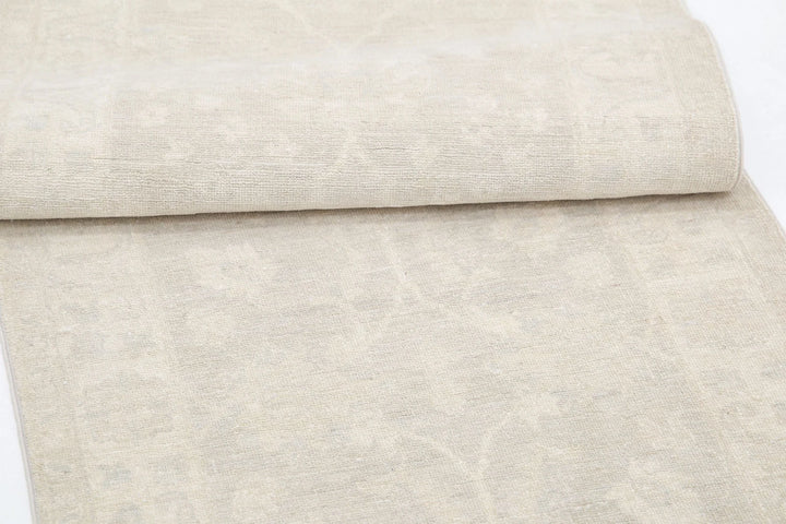 Afghan Serenity Runner Rug 2' 7" x 8' 3" Hand-Knotted | No. AT79301