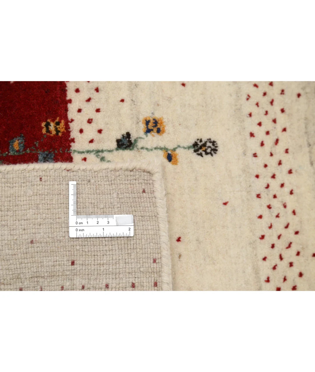Ivory Indian Lori Rug 5' 2" x 7' 6" Hand-Knotted | No. AT79355