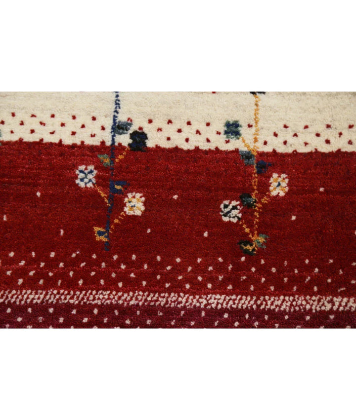 Ivory Indian Lori Rug 5' 2" x 7' 6" Hand-Knotted | No. AT79355